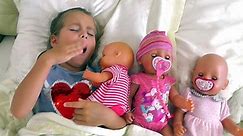 Crying Baby Dolls Are You Sleeping Brother John Nursery Rhymes Song for Kids Toddlers Baby Born Doll