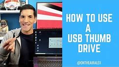 How to use and eject a USB Key, Thumb drive, flash drive on a Windows 10 PC