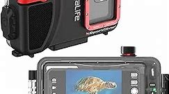 SeaLife Underwater Smartphone Scuba Case – Dive to 130’, Waterproof Photography, Access Camera Controls, Leak Alarms, Fits Most Phones (Without Light)