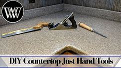 How to Make a Solid Surface Countertop With Just Hand Tools - Corian