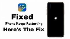 iPhone Keeps Restarting By iT-Self Here's The Fix ( Fix iPhone Keeps Turning On/Off After iOS 16