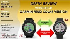Vorstellung/Vergleich und Depth Review GARMIN FENIX 7X Sapphire Solar vs. GARMIN FENIX 6X Pro Solar