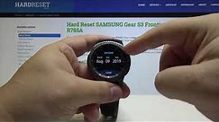 How to Change Date & Time in SAMSUNG Gear S3 Frontier - Time Settings