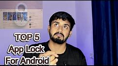 Top 5 Best App Lock For Android 🔥|सबसे ache App Lock Android 😎💪| #TechAkii