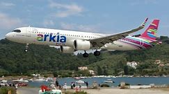 Skiathos Airport Summer 2023 Crazy low landings + Powerful Jetblast Departures! Planespotting in 4K