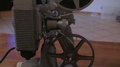Loading and Rewinding an 8mm Projector (Revere 85)