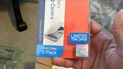 Samsung Galaxy Note 2 Flip Cover (2 Pack Orange & White) (Unboxing)