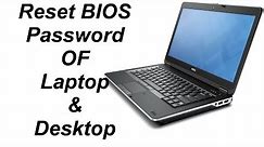 Resetting Bios Password Dell Latitude Laptop