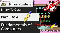 Binary Numbers (Bit, Byte, Megabyte, Gigabyte and Terabyte) Part 1 of 4: Fundamentals of Computers