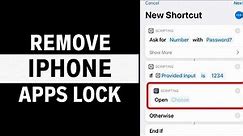 How To Remove Apps Lock From Any App on iPhone - iOS 17 | Disable Apps Lock On iPhone