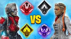 1 Loba from EVERY RANK 1v1... Who Wins? (Heirloom Giveaway)