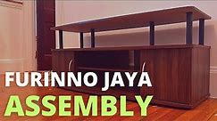Furinno JAYA Large Entertainment Stand for TV up to 55" Assembly Lansing TV Stand for TVs up to 55"