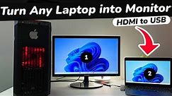 How To USE Laptop As Monitor || Turn ANY Laptop into Secondary Monitor 2023 (NEW)