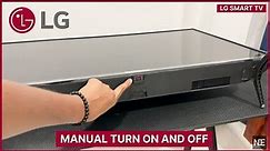 LG Smart TV: Manual Turn On and Off (No Remote Required)