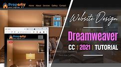 ✅ How to Make a Website Design in Dreamweaver CC | Beginners Tutorial | 2024