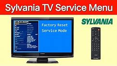 Sylvania TV Service Menu Access Methods | How to open service menu - factory reset on sylvania TV