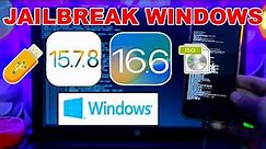 🤯😍NEW Jailbreak iOS 16.6/15.7.8 Windows (iSO Method) 🔥| Palen1x PaleRa1n-C Jailbreak iOS 16 Window