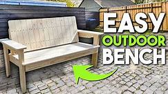 How to Build an Outdoor Bench Using Cheap Wood!