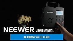 How to use your Neewer Q4 400Ws 2.4G TTL Flash | Neewer Photography