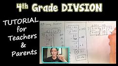 4th Grade Division - 3 WAYS to DIVIDE [For TEACHERS & PARENTS]