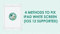 4 Methods to Fix iPad White Screen [iOS 16 Supported]