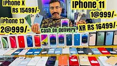 Cheap iPhone Sale 11 Rs 1@999/- 13 2@999/- X 15499/- Cash on delivery | Second hand iPhone