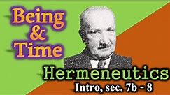 Why is Phenomenology a Hermeneutics? | Heidegger - Being and Time