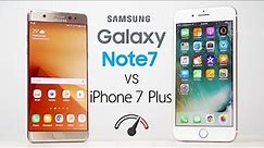 iPhone 7 Plus vs Galaxy Note7 Speedtest Comparison!