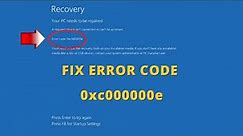 How to Fix Blue Screen Error Code 0xc000000e (Windows 10)