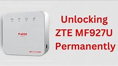 How to Permanently unlock MF927U Airtel MIFI on Windows 10 & 11