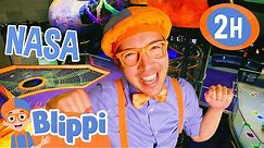 Blippi Visits the NASA Indoor Playground! Educational Videos for Kids