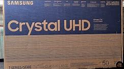 SAMSUNG TU7100 Crystal UHD 4K 2020 SMART TV Unboxing & First Impressions | MrSQLife | UK