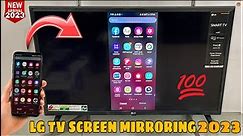 How To Screen Mirroring LG Smart Tv 2023 || Webos Smart Tv Screen Cast || Magic Remote Tv Demo