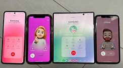 Incoming vs Outgoing Call IPhone 11+ Samsung Z Flip5+Z Fold4