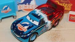 Mattel Disney Cars Super Chase Metallic Transforming Lightning McQueen (Dinoco Daydream Piston Cup)