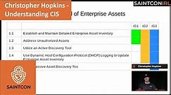 Christopher Hopkins - Understanding CIS Critical Controls Version 8