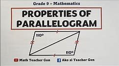 Properties of Parallelogram - @MathTeacherGon