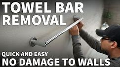 How to Remove Towel Bar from Wall - Loosen Set Screw to Detach Towel Rack for Removal or Replacement