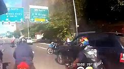 Watch: Biker gang chases, beats SUV driver in NYC