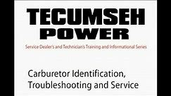 Tecumseh Carburetor Repair Manual and Identification Guide
