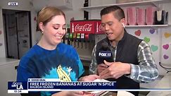 Free frozen bananas at Sugar 'n' Spice