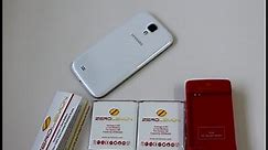 Samsung Galaxy S4 3000mAh Batteries + Charger by Zerolemon