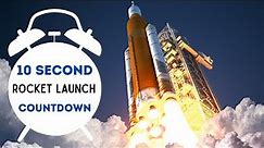 Rocket Launch Countdown - 10-Second Timer