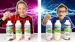 Twin Telepathy Milkshake Challenge ! !