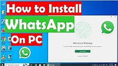 How to Install WhatsApp in PC and Laptop