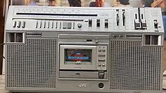 JVC RC-M80JW Portable Radio Cassette Player Recorder Boombox