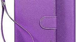 Fire Phone Case, BUDDIBOX [Wrist Strap] Premium PU Leather Wallet Case with [Kickstand] Card Holder and ID Slot for Amazon Fire Phone, (Purple)