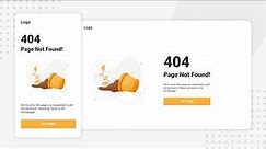 How to Create Custom 404 Error Page with HTML and CSS | 404 Error Page Design Tutorial