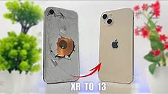 How to restore destroyed iPhone XR and turn it into an iPhone 13