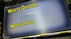 Sansui LCD TV White Display Repairing practical video